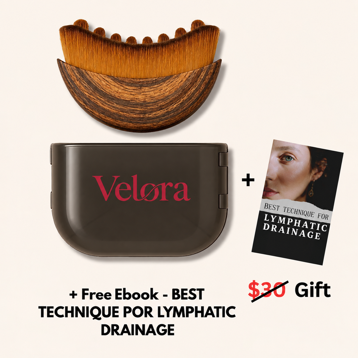 Velora Lymphatic Face Brush