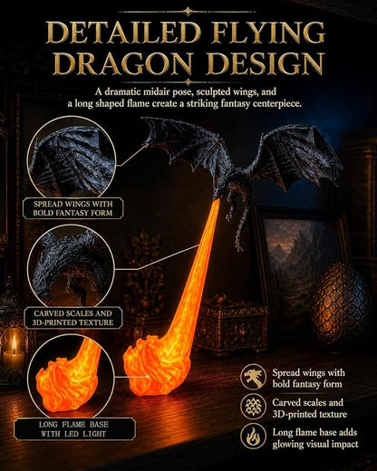 Fire Breathing Dragon Decor