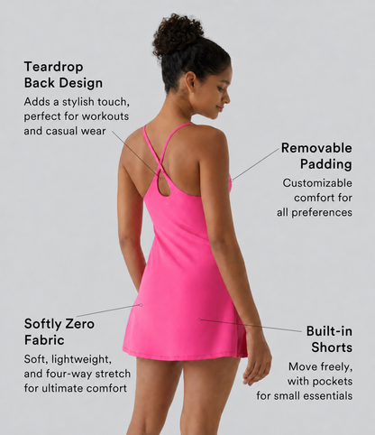 Softly Zero Plush Backless Active Dress-Easy Peezy Edition
