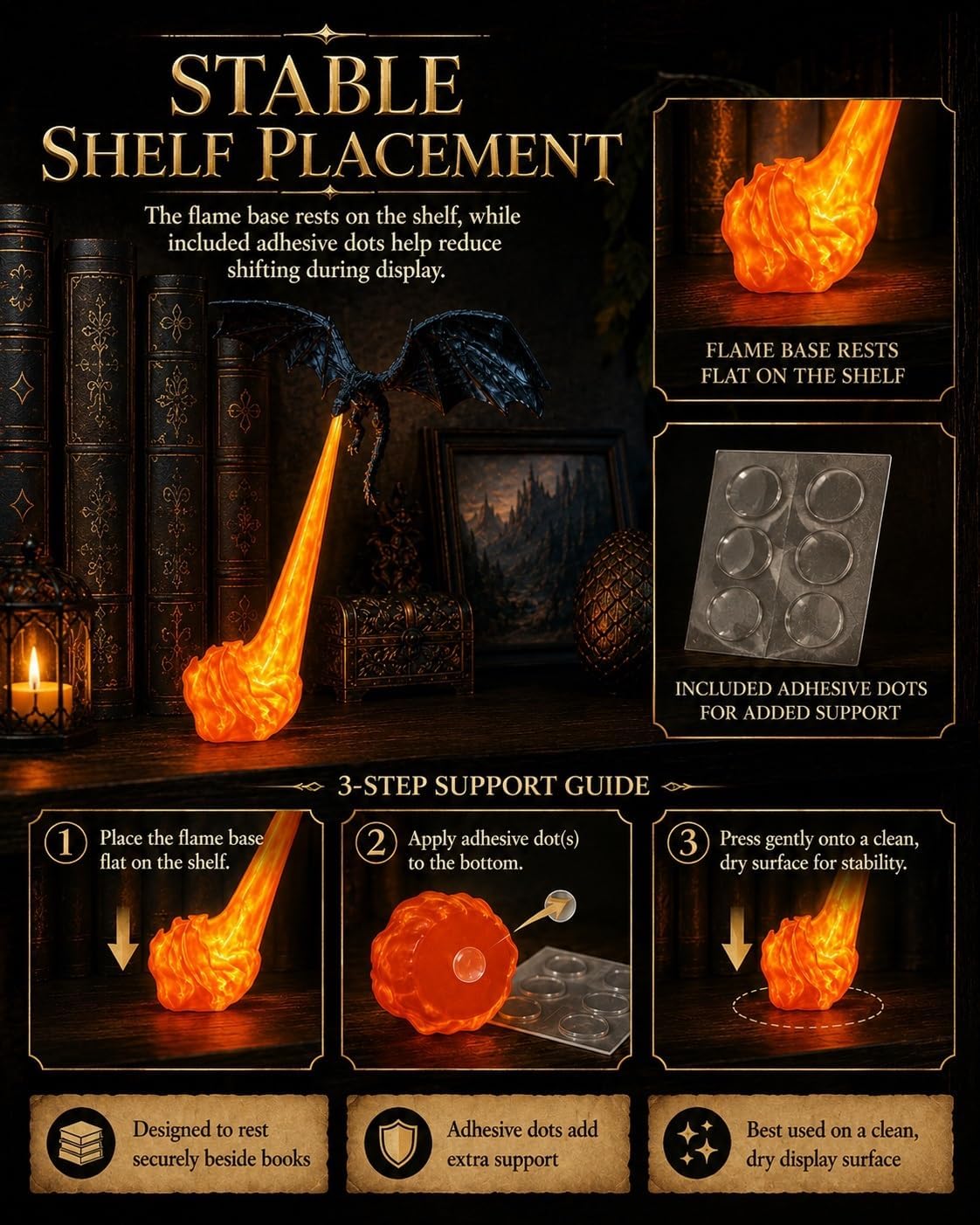 Fire Breathing Dragon Decor