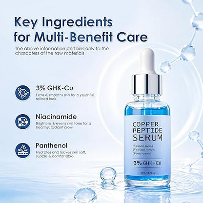 Copper Peptide Serum for Face - 3% GHK-Cu
