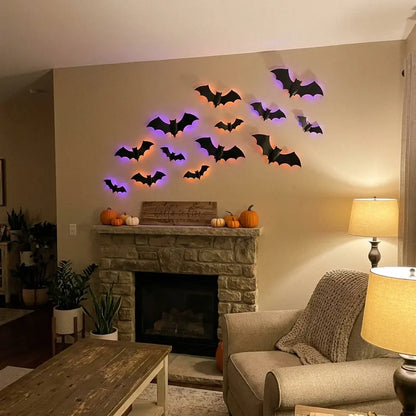 3D LED BATS - WALL DECOR