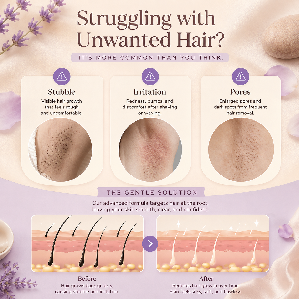 Hair Removal Kit for Sensitive Skin