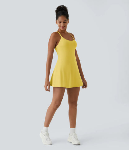 Softly Zero Plush Backless Active Dress-Easy Peezy Edition