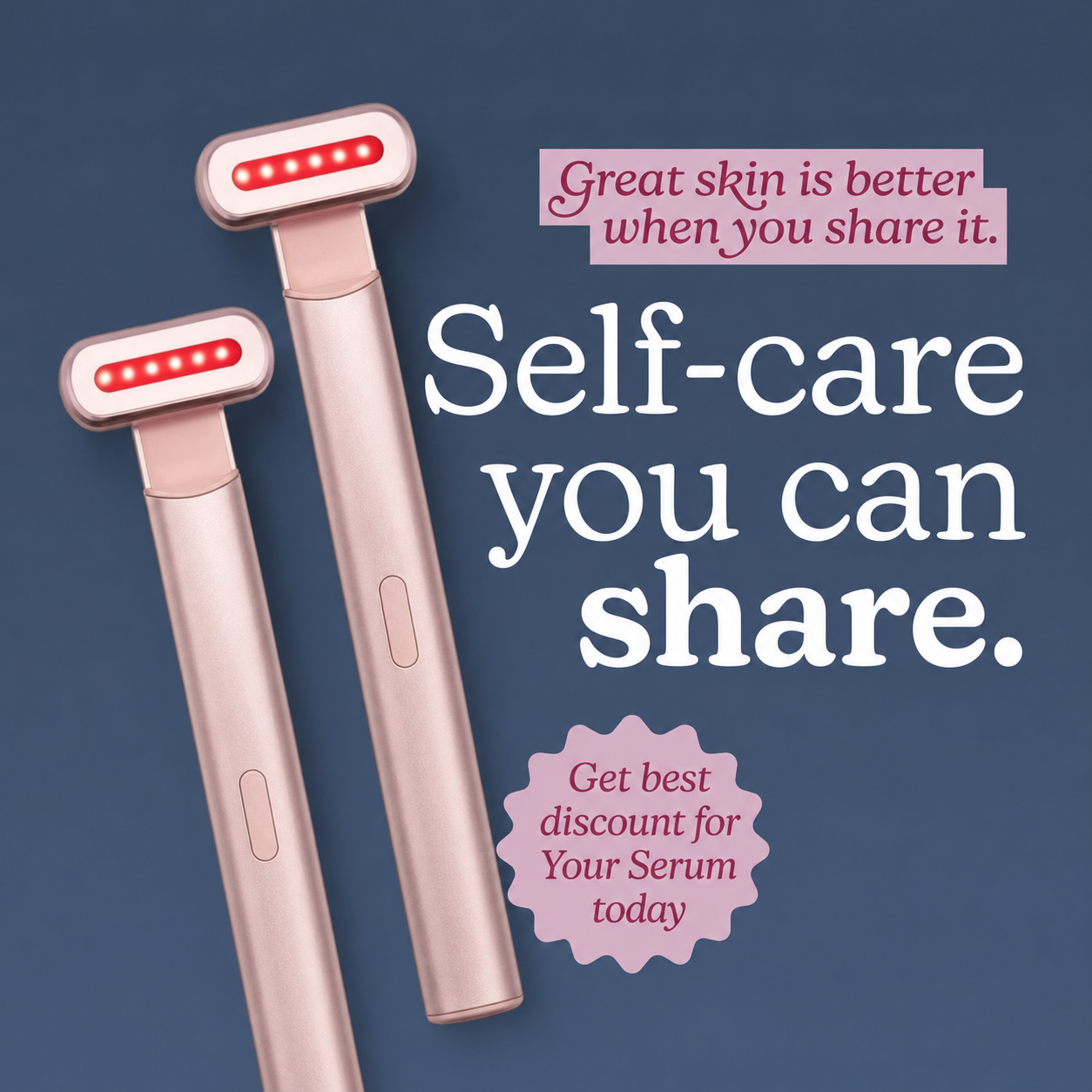 4-in-1 Red Light Therapy Skincare Wand