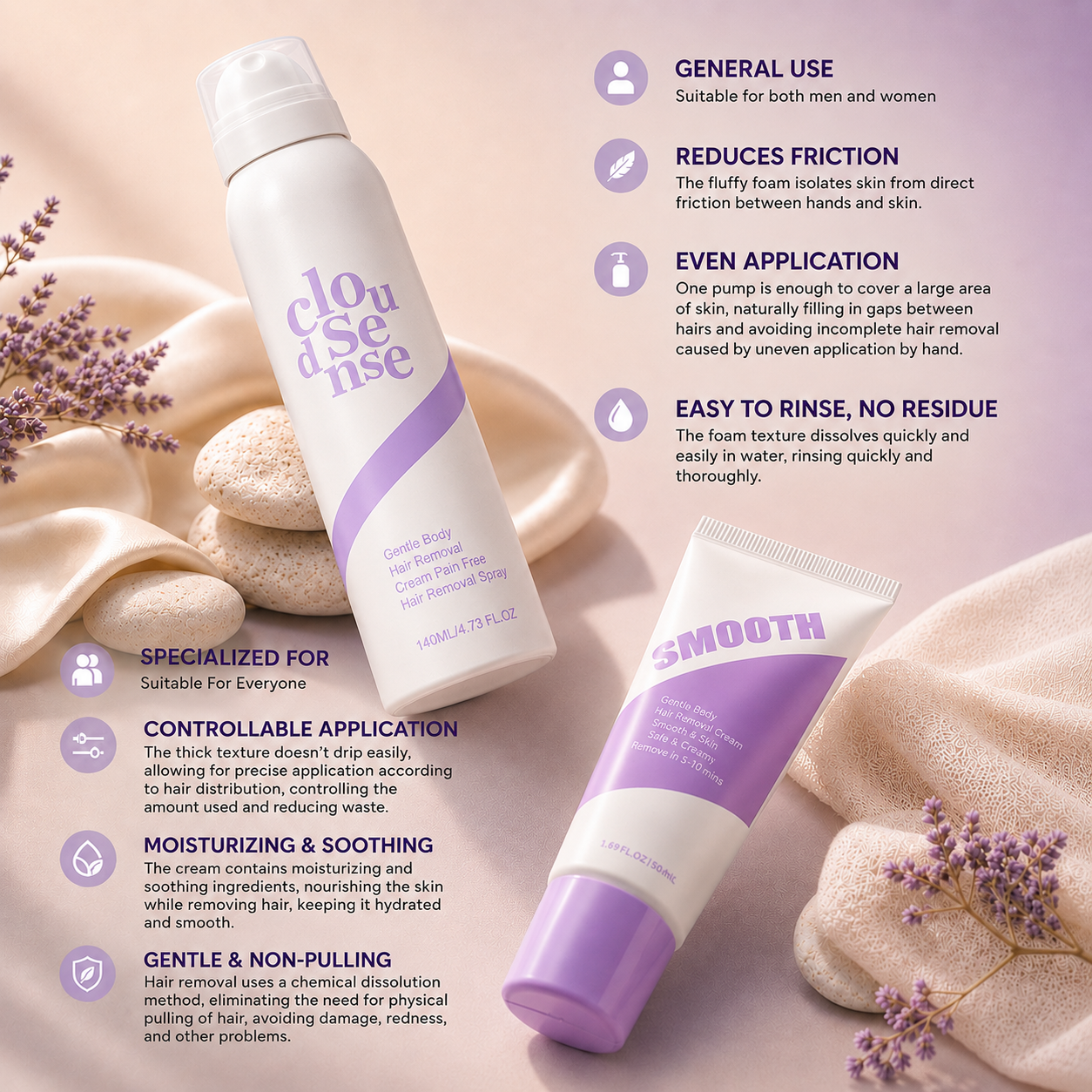 Razor-Free Cloud Hair Removal Mousse