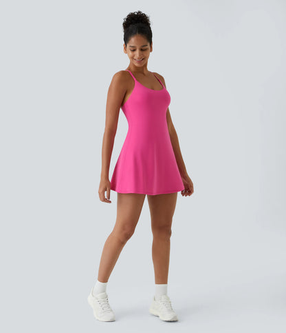Softly Zero Plush Backless Active Dress-Easy Peezy Edition