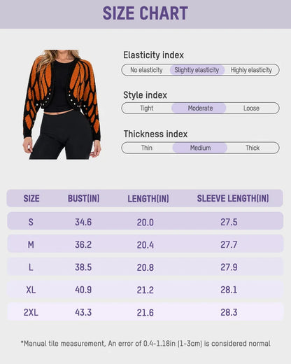 Midnight Monarch Wing Cardigan