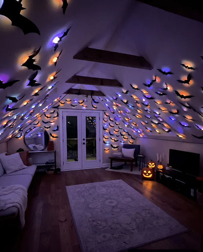 3D LED BATS - WALL DECOR